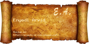 Enyedi Arvid névjegykártya